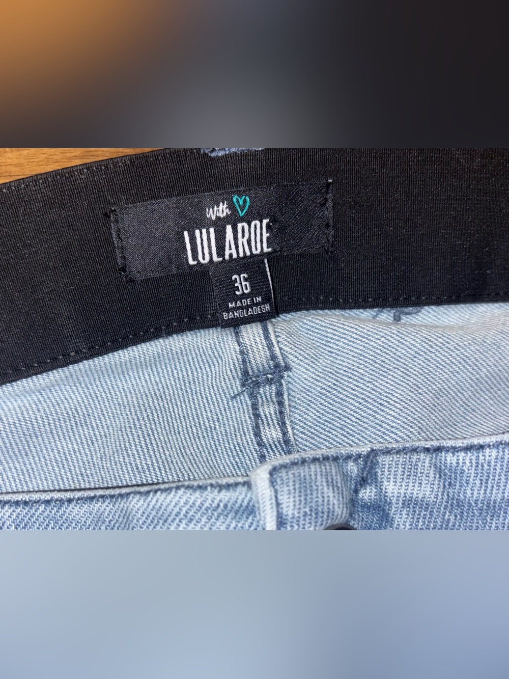 Lularoe High Rise Crop Kick Flare Jeans Size 36 NWT - Picture 2 of 11